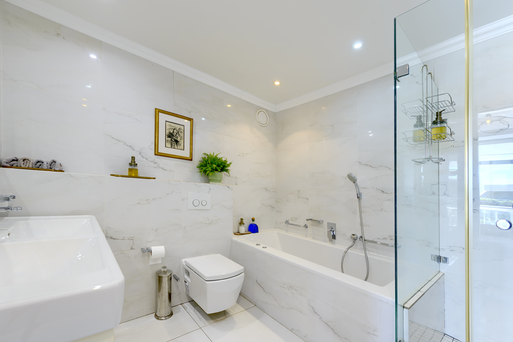 Two modern bathrooms